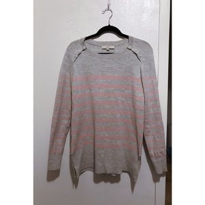 Moving Sale!! Loft pink stripes sweater
